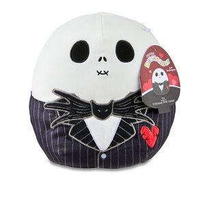 Squishmallows 8" Nightmare Before Christmas Jack Skellington w/Heart Plush